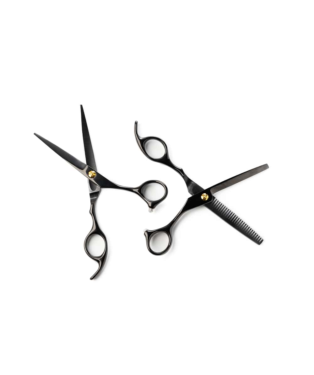 Professional hair cutting scissors set